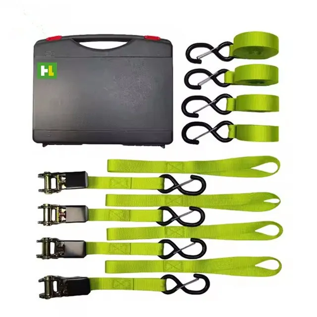 Ratchet Tie-Down Straps, 4-Pack