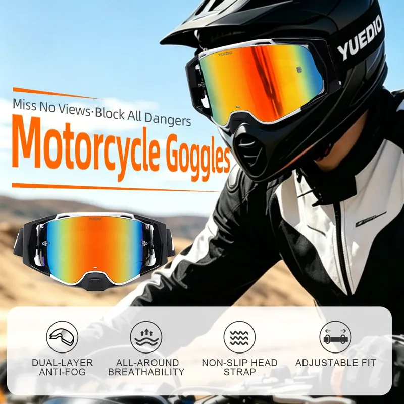 Dual-Lens Anti-Fog Goggles, Quick-Release